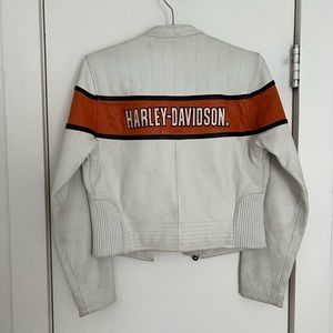 Vintage Harley Davidson Leather Racing Jacket